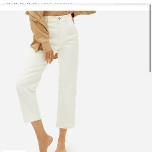 Everlane Straight Leg Crop Pants sandstone size 4